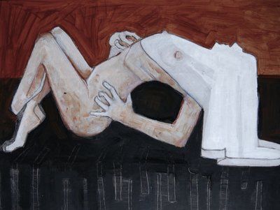 Desnudo recostado abstracto de Doris Schmitz