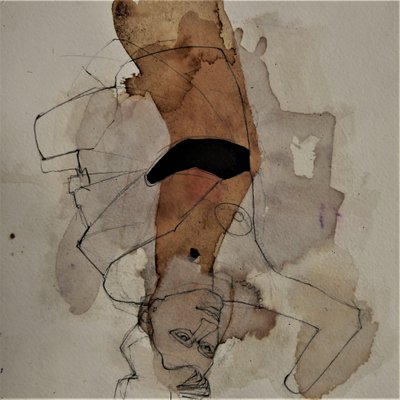 Figura abstracta boca abajo de Doris Schmitz