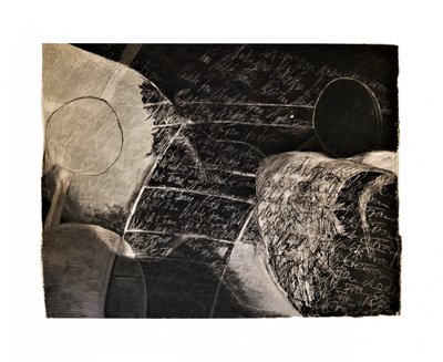 Abstracción con letra antigua de Doris Schmitz