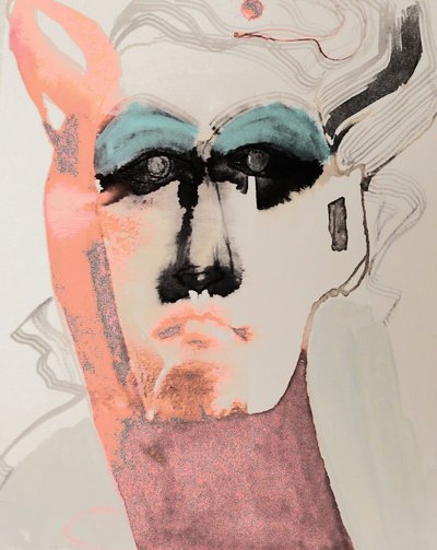 Retrato abstracto y atrevido de Doris Schmitz