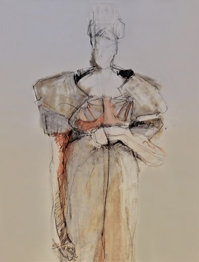 Elegante boceto de moda de Doris Schmitz