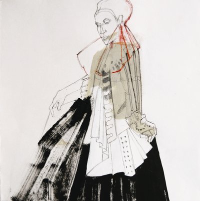 Boceto de una elegante dama de Doris Schmitz