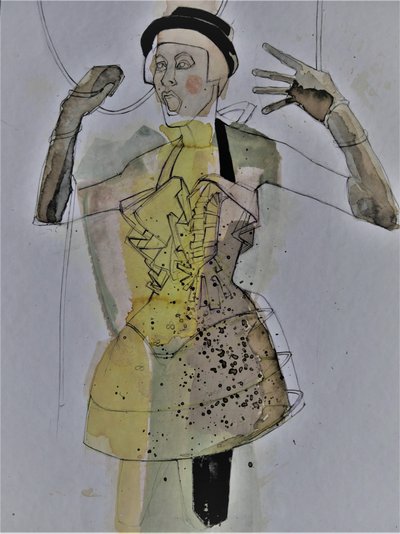 Figura de moda expresiva de Doris Schmitz