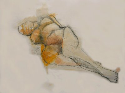 Boceto expresivo de un desnudo de Doris Schmitz
