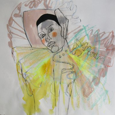 Retrato de una mujer expresiva de Doris Schmitz