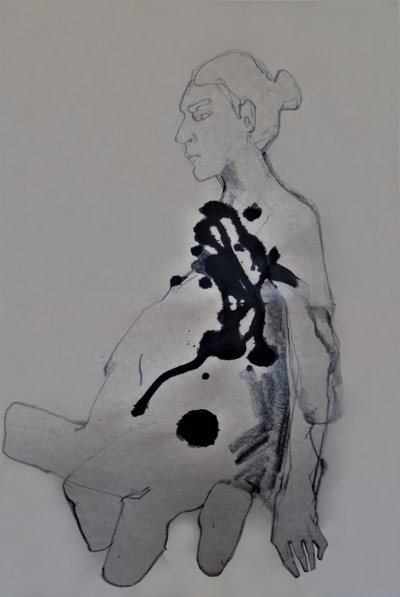 Figura con tinta oscura de Doris Schmitz