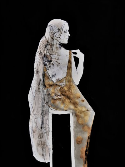 Figura de cabello dorado de Doris Schmitz
