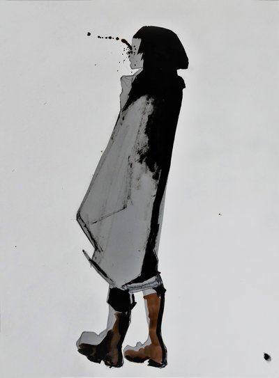 Figura con salpicaduras de tinta de Doris Schmitz