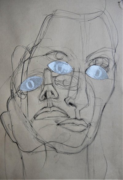Retrato de múltiples ojos de Doris Schmitz