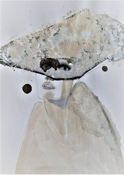 Retrato del sombrero misterioso de Doris Schmitz
