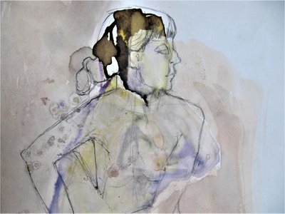 Retrato al pastel de Doris Schmitz