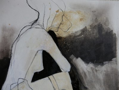 Estudio de una figura pensativa de Doris Schmitz