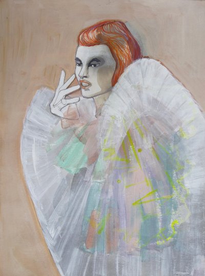 Retrato de moda de una pelirroja de Doris Schmitz