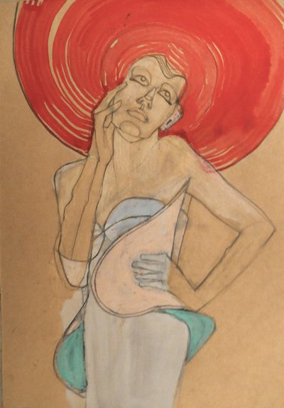 Moda femenina de Red Hat de Doris Schmitz