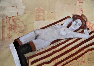 Desnudo sensual recostado de Doris Schmitz