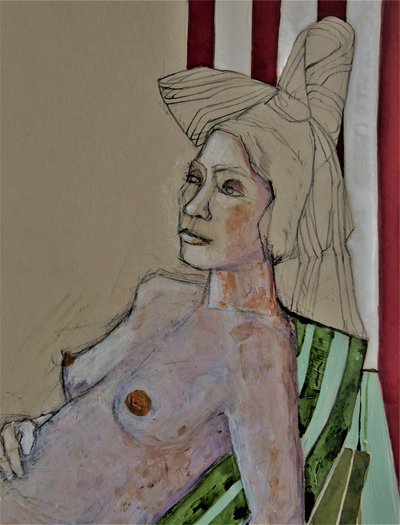 «Serene Woman Stripes» de Doris Schmitz