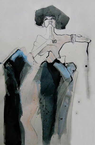 Retrato de moda estilizado de Doris Schmitz