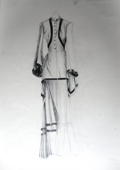Boceto de moda vintage de Doris Schmitz