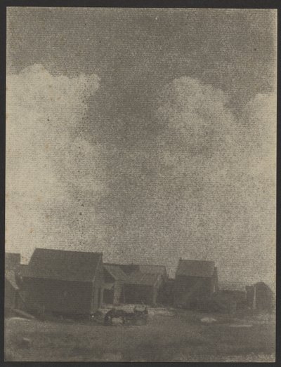 [Edificios agrícolas con caballo y carro] de Doris Ulmann