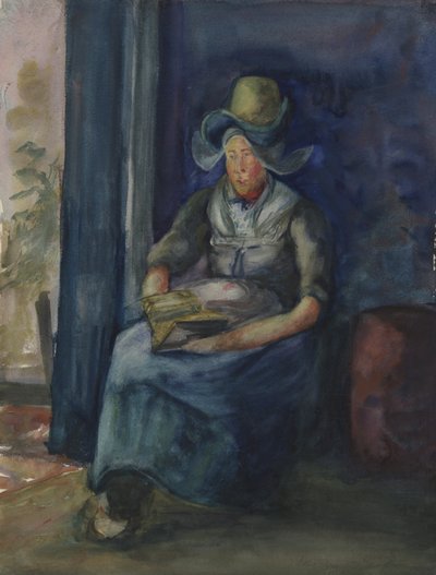mujer holandesa sentada de Dorothea Adelheid Dreier