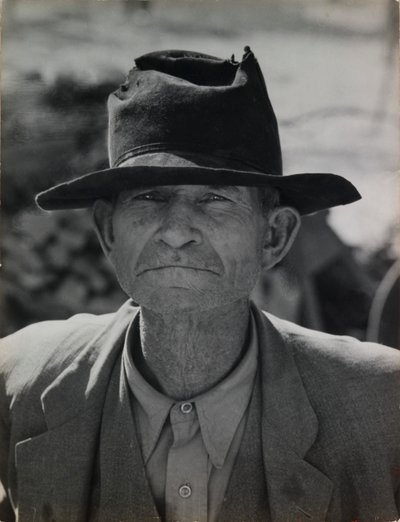Ex agricultora inquilina en ayuda de socorro, Valle Imperial, California de Dorothea Lange
