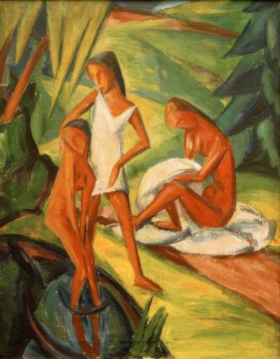 Tres chicas junto al agua I de Dorothea Mätzel Johannsen