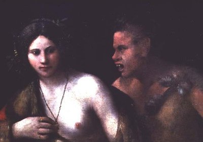 Ninfa y sátiro de Dosso Dossi