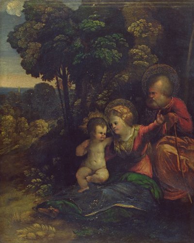 Descanso durante la huida a Egipto, c.1510-12 de Dosso Dossi