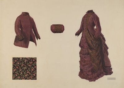 Vestido, abrigo y manguito de Douglas Campbell