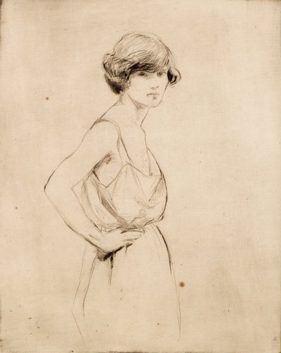 May en su camisola (grabado) de Douglas Gordon Shields