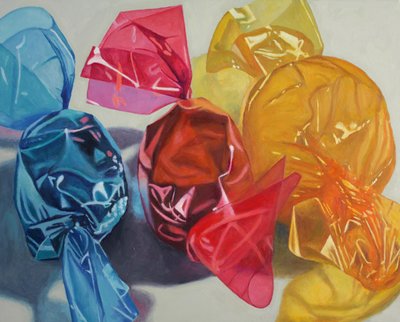 Triad, 2022 (óleo sobre lienzo) de Douglas Newton