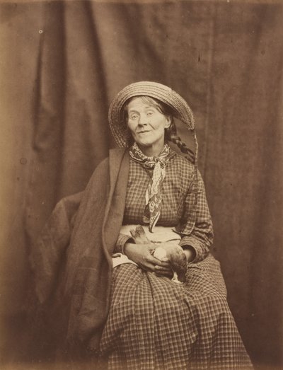 Mujer Sosteniendo un Pájaro Muerto, Asilo del Condado de Surrey de Dr. Hugh Welch Diamond