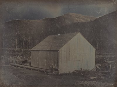 Vista de un granero en New Hampshire de Dr. Samuel A. Bemis