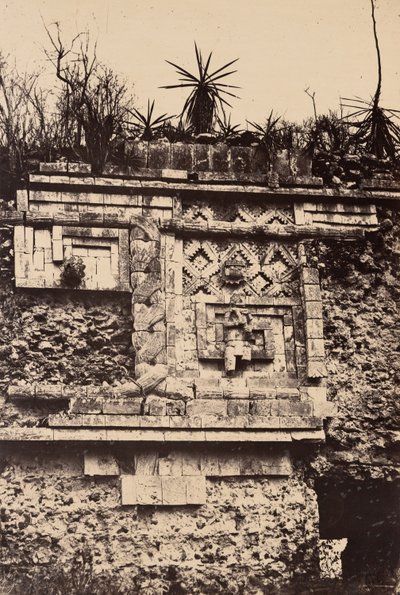 Uxmal, Bajo Relieve Indio, Palacio de las Monjas (Uxmal, Bas Relief de l