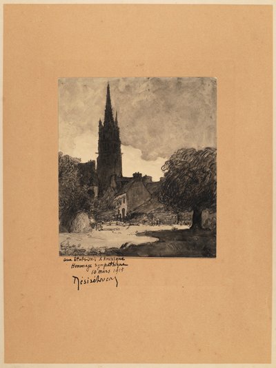 Escena del pueblo de Désiré Lucas