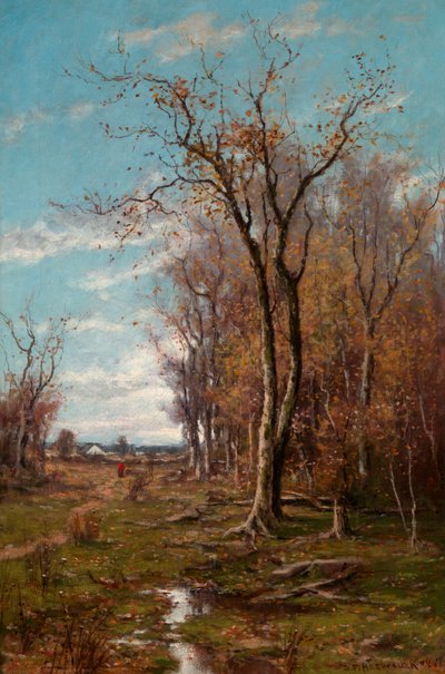 Paisaje otoñal de Du Bois Fenelon Hasbrouck