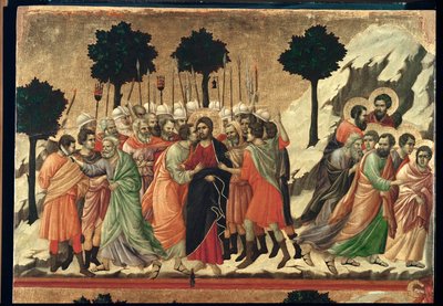 Altar Maesta, pintado en 1308-1311 para la Catedral de Siena ... de Duccio di Buoninsegna