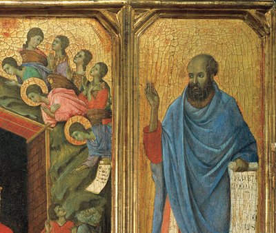 (detalle) Predella, Altar-Piece de Maesta di Siena de Duccio di Buoninsegna