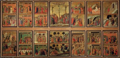 Vida de Cristo: pasión. Predela de la Maestà de Duccio di Buoninsegna