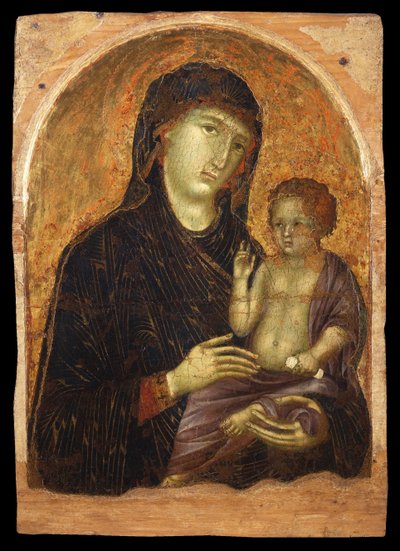 Madonna con niño, segunda mitad del siglo XIII de Duccio di Buoninsegna