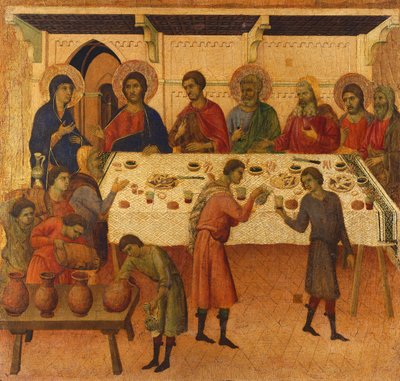 Las Bodas de Caná (detalle) de Duccio di Buoninsegna