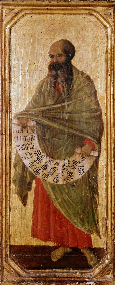 El profeta Malaquías de Duccio di Buoninsegna