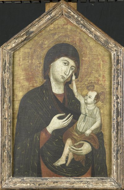 María conoció a los amables de Duccio di Buoninsigna (copy after)