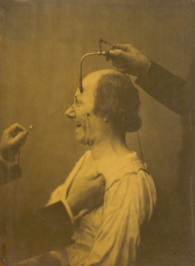 La atención atraída por un objeto que provoca ideas y deseos lascivos, 1854-1856 de Duchenne de Boulogne