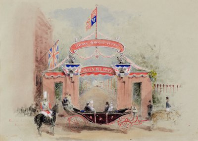 Entrada al Palacio de Kensington de Duchess of Argyll Princess Louise