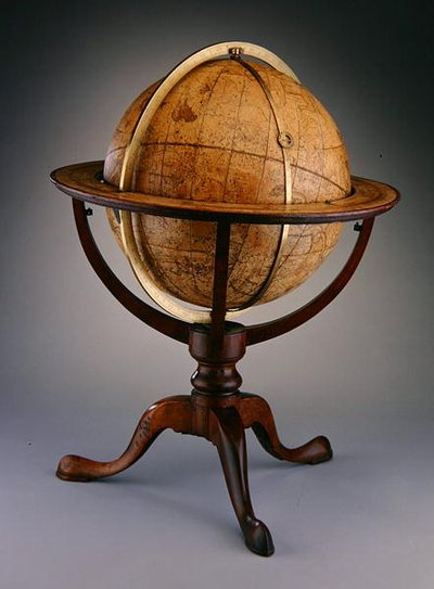 Globo celeste, Londres de Dudley Adams