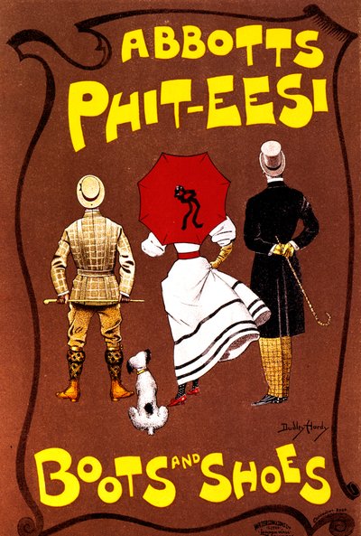 Botas y zapatos Abbotts Phit-Eesi, c1887-1922 de Dudley Hardy