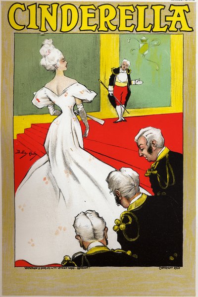 Literatura. Cuentos de hadas. Cenicienta. Póster de Dudley Hardy para un espectáculo en Londres, Inglaterra, c.1890 de Dudley Hardy