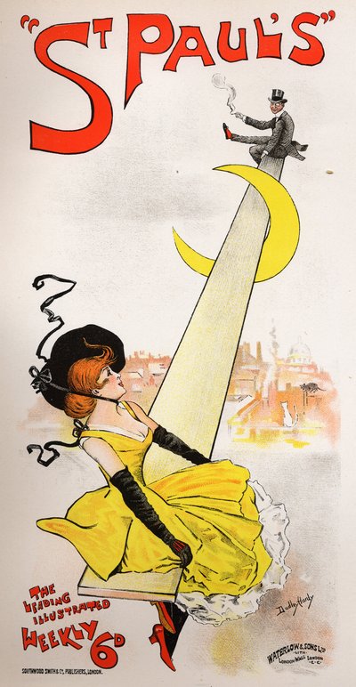 Literatura. Prensa. Revista ilustrada de San Pablo. Cartel de Dudley Hardy, Inglaterra, c.1890 (cartel) de Dudley Hardy