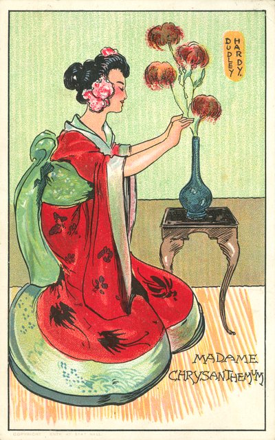 Madame Crisantemo, de la novela de Pierre Loti de Dudley Hardy